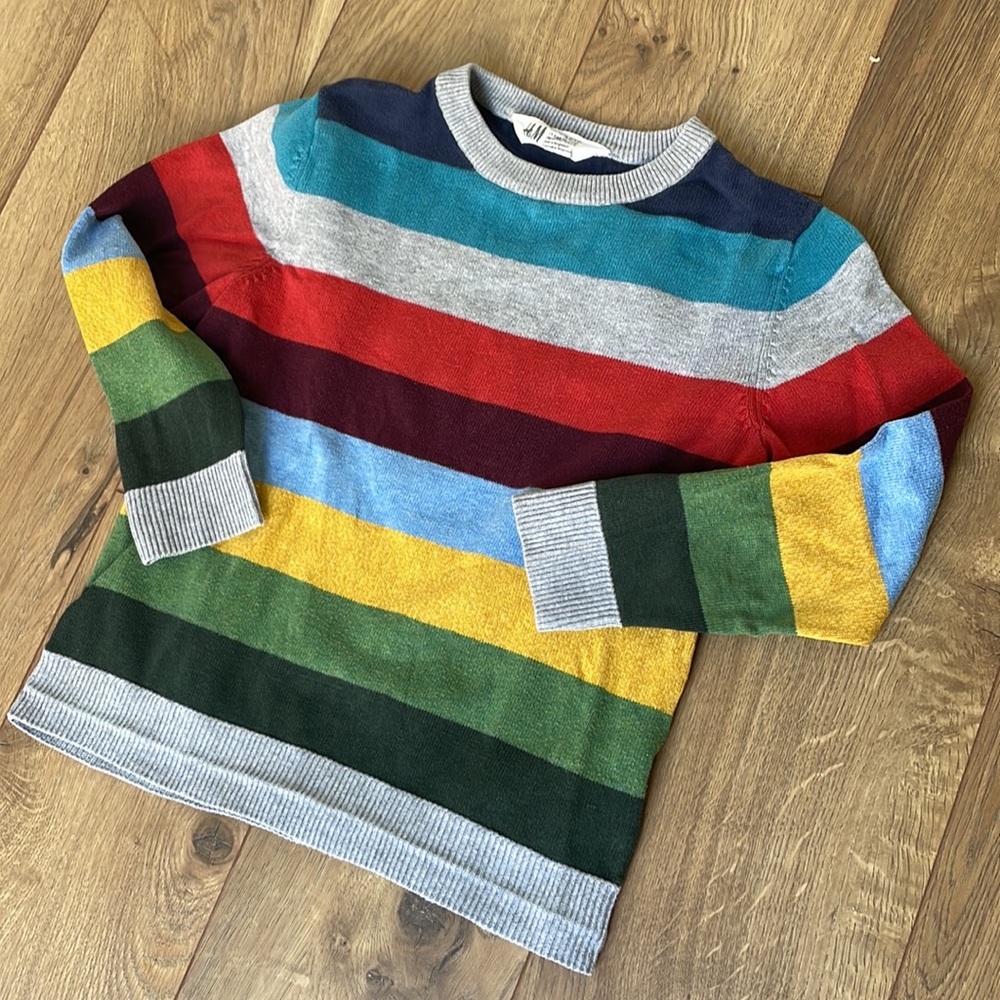 H&M color striped sweater